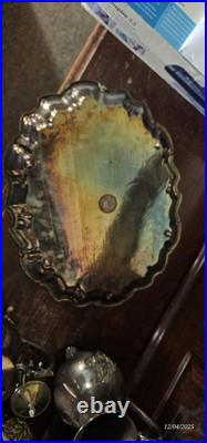 8 Pieces Silver Plated Set With Tray