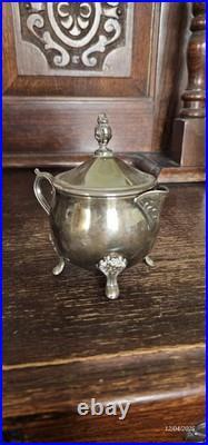 8 Pieces Silver Plated Set With Tray
