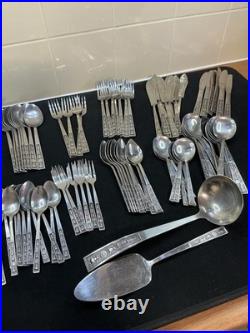 91 Piece Vintage Stainless Steel Cutlery/ Flatware / Part Set. Pre- Owned