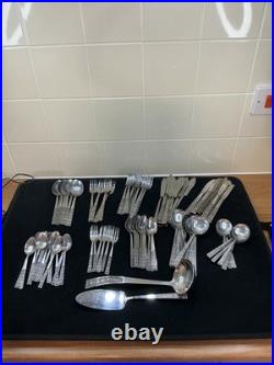 91 Piece Vintage Stainless Steel Cutlery/ Flatware / Part Set. Pre- Owned