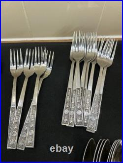 91 Piece Vintage Stainless Steel Cutlery/ Flatware / Part Set. Pre- Owned