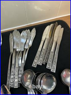 91 Piece Vintage Stainless Steel Cutlery/ Flatware / Part Set. Pre- Owned