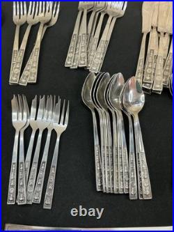91 Piece Vintage Stainless Steel Cutlery/ Flatware / Part Set. Pre- Owned