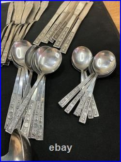 91 Piece Vintage Stainless Steel Cutlery/ Flatware / Part Set. Pre- Owned