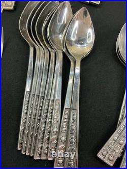 91 Piece Vintage Stainless Steel Cutlery/ Flatware / Part Set. Pre- Owned