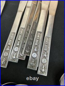 91 Piece Vintage Stainless Steel Cutlery/ Flatware / Part Set. Pre- Owned