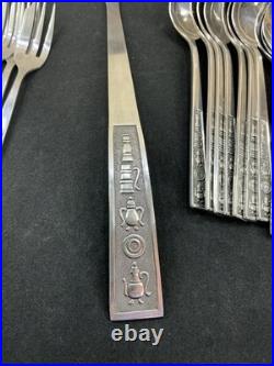 91 Piece Vintage Stainless Steel Cutlery/ Flatware / Part Set. Pre- Owned