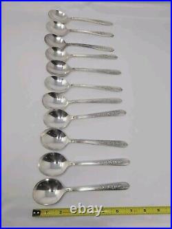 92 Piece Nobility Plate Oneida Royal Rose Vintage Silver Plate Silverware Set