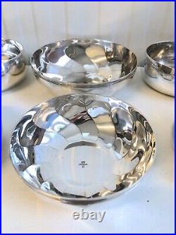 9 x CHRISTOFLE SILVER PLATED PIECES 4 x BOWLS, 2 x TORSADES & 3 x SHELL DISHES