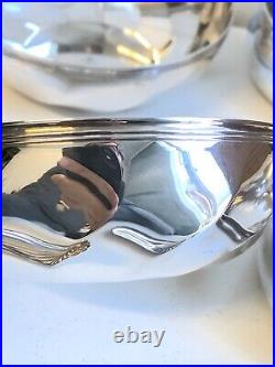 9 x CHRISTOFLE SILVER PLATED PIECES 4 x BOWLS, 2 x TORSADES & 3 x SHELL DISHES