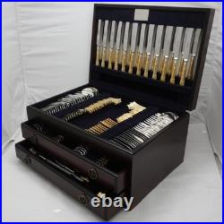ALBANY GOLD By Osborne Sheffield Silver Service 157 Piece Canteen of Cutlery Set