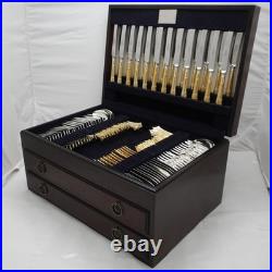 ALBANY GOLD By Osborne Sheffield Silver Service 157 Piece Canteen of Cutlery Set