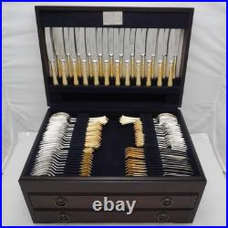 ALBANY GOLD By Osborne Sheffield Silver Service 157 Piece Canteen of Cutlery Set