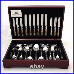 ALBANY GOLD Davenport & Sullivan Silver Service 62 Piece Canteen of Cutlery Set