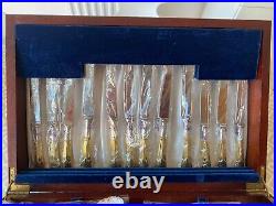 ALBANY GOLD Davenport & Sullivan Silver Service Cutlery 63 Piece Canteen Unused