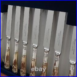 ALBANY GOLD Design SHEFFIELD Silver Service 62 Piece Canteen of Cutlery