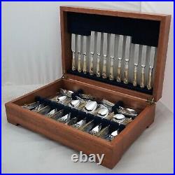 ALBANY GOLD Design SHEFFIELD Silver Service 62 Piece Canteen of Cutlery