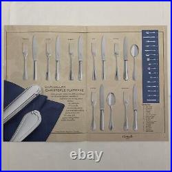 AMERICA Design Christofle France Silver Service 24 Piece Set of Cutlery Flatware