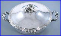 ANTIQUE EARLY FRENCH CHRISTOFLE SILVER PLATE VEGETABLE SOUP TUREEN & COVER c1850 ANTIQUE EARLY FRENCH CHRISTOFLE SILVER PLATE VEGETABLE SOUP TUREEN & COVER c1850