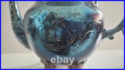 ANTIQUE JAMES W TUFTS BOSTON SILVER 4 Piece Set Plate Guaranteed 4518