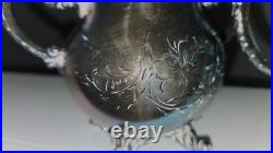 ANTIQUE JAMES W TUFTS BOSTON SILVER 4 Piece Set Plate Guaranteed 4518