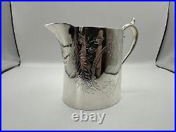 ANTIQUE VICTORIAN 3 Piece EPNS Silver Plated Tea & Coffee Set 1906