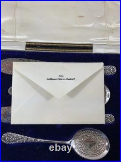 ANT- Scottish Silver Plate serving 4 Piece set In Orig. Presentation Box Glasgow