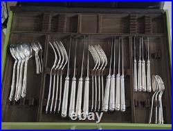 ARIA By Christofle France 925 Sterling Silver plated 36 Piece Cutlery Set ARIA By Christofle France 925 Sterling Silver plated 36 Piece Cutlery Set