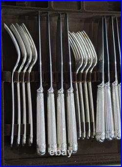 ARIA By Christofle France 925 Sterling Silver plated 36 Piece Cutlery Set ARIA By Christofle France 925 Sterling Silver plated 36 Piece Cutlery Set