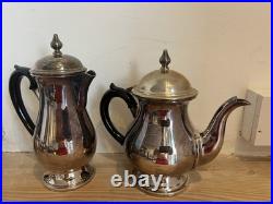 ARTHUR PRICE SILVER PLATED VINTAGE 4 PIECE TEA and COFFEE SET