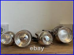 ARTHUR PRICE SILVER PLATED VINTAGE 4 PIECE TEA and COFFEE SET
