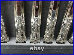ARTHUR PRICE Silver Plated Canteen of Cutlery 69 Piece Wooden Hinged Box