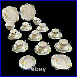 ART DECO GRAFTON AND SONS 36 PIECE TEA SERVICE Sh113