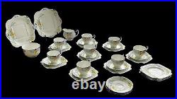 ART DECO GRAFTON AND SONS 36 PIECE TEA SERVICE Sh113