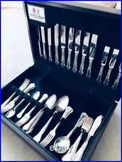 ASHLEIGH Design Cutlery Silver Plate 57 Piece Canteen Set