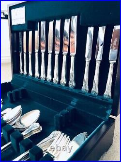 ASHLEIGH Design Cutlery Silver Plate 57 Piece Canteen Set