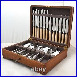 ATHENIAN Design MAPPIN & WEBB Silver Service 44 Piece Canteen of Cutlery Set