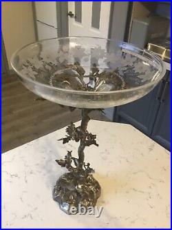 A Beautiful Antique Table Centre Piece, Oak Tree & Horse Circa 1884