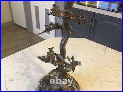 A Beautiful Antique Table Centre Piece, Oak Tree & Horse Circa 1884