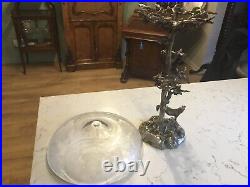 A Beautiful Antique Table Centre Piece, Oak Tree & Horse Circa 1884