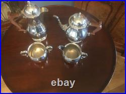 A Beautiful Quality Vintage Barker Ellis, Silver Plated Four Piece Tea Set