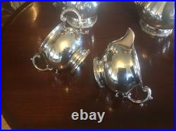A Beautiful Quality Vintage Barker Ellis, Silver Plated Four Piece Tea Set