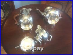 A Beautiful Quality Vintage Barker Ellis, Silver Plated Four Piece Tea Set