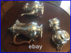 A Beautiful Quality Vintage Barker Ellis, Silver Plated Four Piece Tea Set