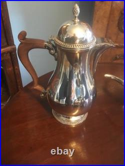 A Beautiful Quality Vintage Barker Ellis, Silver Plated Four Piece Tea Set