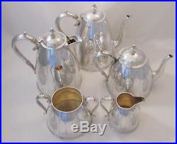 A Fine 5 Piece Silver Plate Tea Set by Elkington c1900