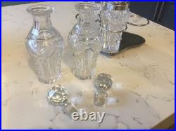 A Fine Quality Antique Edwardian, Four Piece Cruet Set Circa-1900