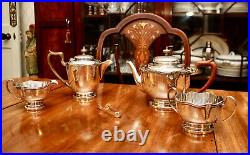 A Four Piece Silver Plated Tea Set, c1900, Frank Cobb, Shefffield