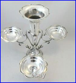 A Good 19thC Silver Plated Table Centre Piece / Epergne / Vase