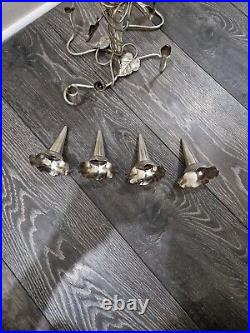 A LARGE SILVER PLATED ART NOUVEAU EPERGNE CENTRE PIECE VASE c1900